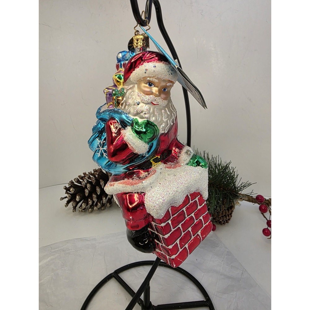 Christopher Radko 2006 Nick Chiminy Santa Chimney Ornament 1013526 Poland 6"
